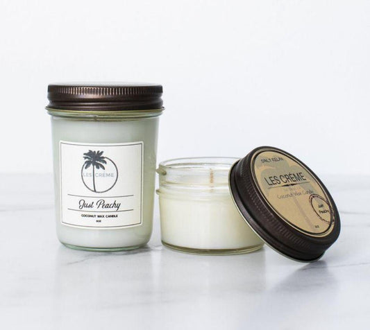 Just Peachy Scent Coconut Wax Candle
