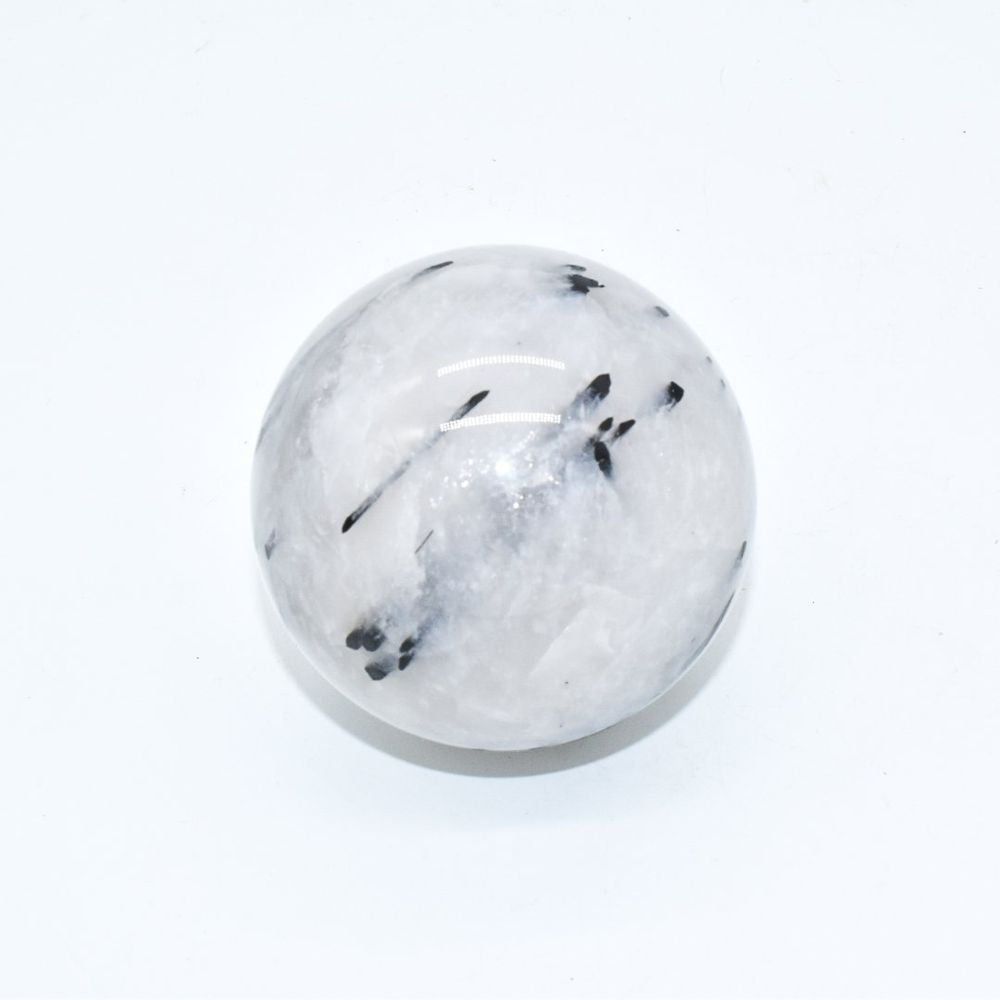 Tourmalinated Quartz Sphere
