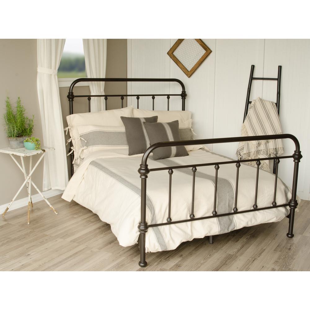 Grain Sack Striped Cream and Pewter Duvet Cover