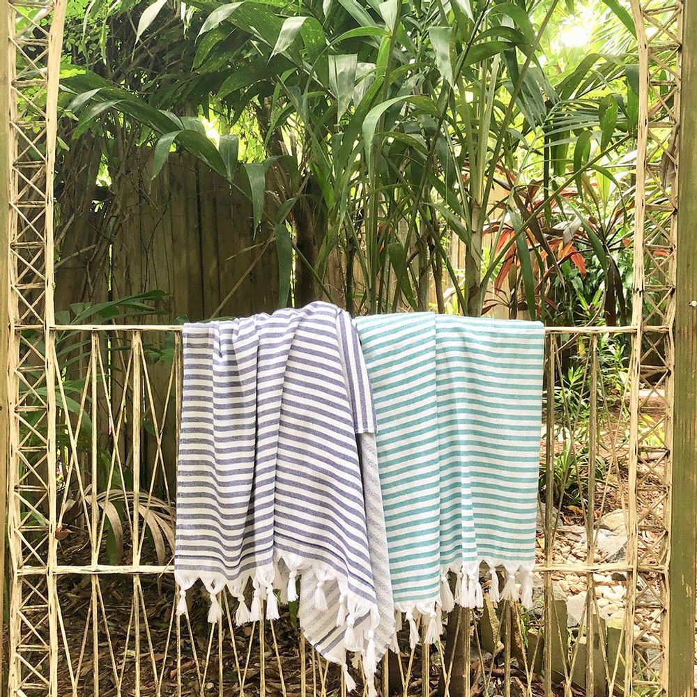 Candy Stripe Terry Turkish Towel